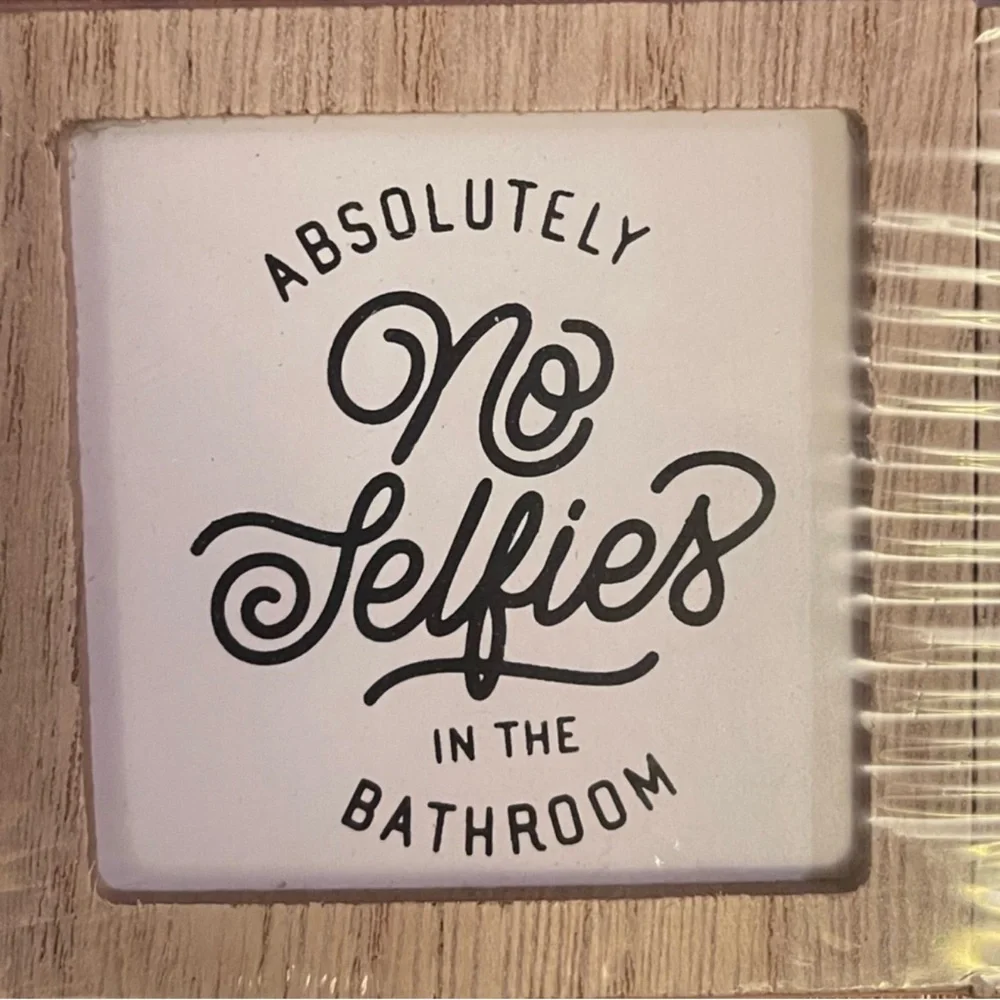 3 for $15 SALE Target Bullseye Wood Laundry & Bathroom Wall Decor 3 piece Set